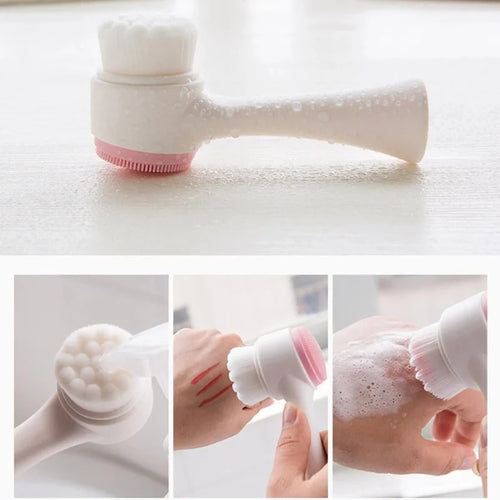 Brosse nettoyante visage 2-en-1